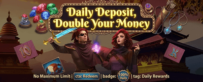 100% Welcome Match Bonus